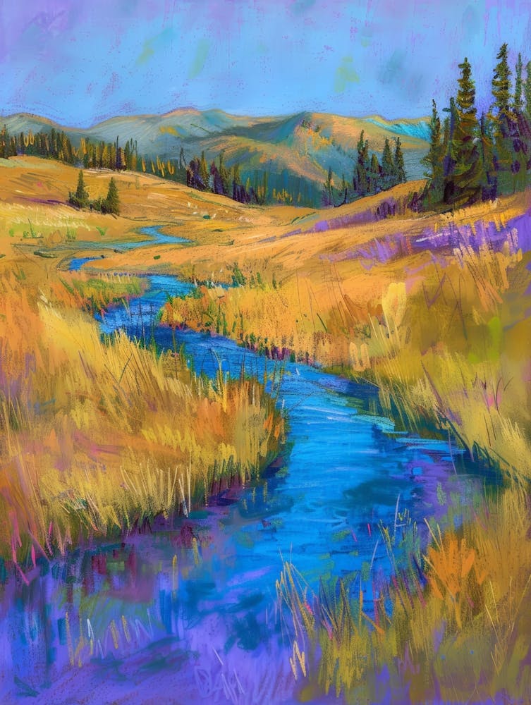 Stream In The Meadow