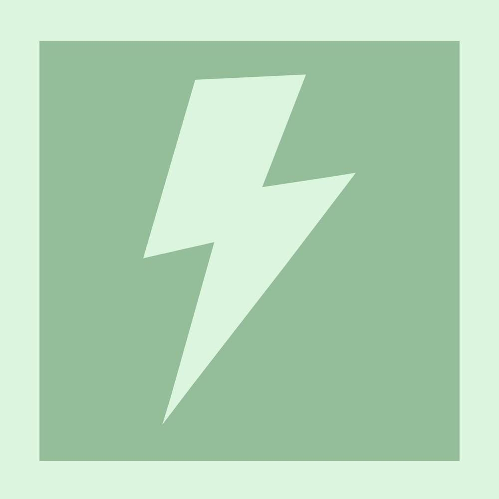 Blitzschlag Salbei und Olivgrün