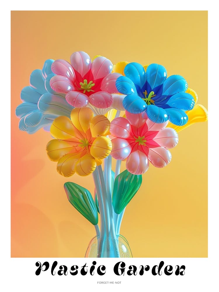 Dreamy Inflatable Flowers Poster Forget Me Not 2