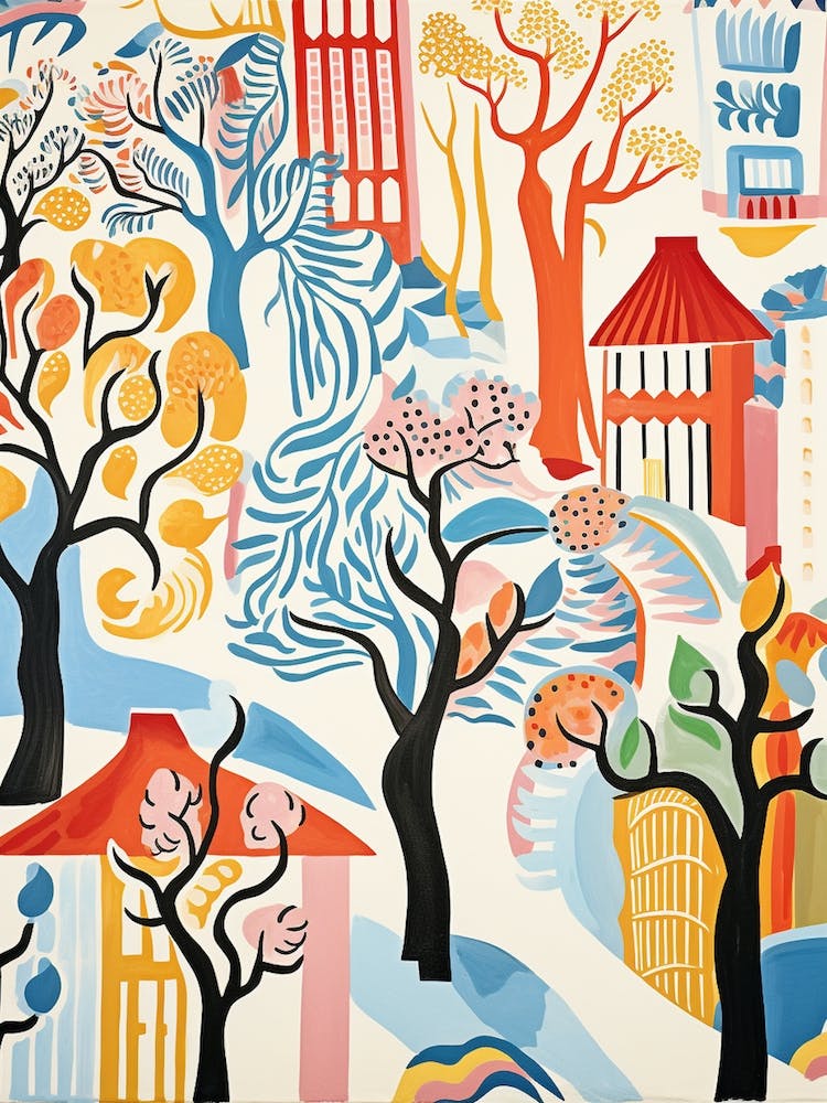 Rosendals Trdgrd Sweden 2 Modern Illustration 