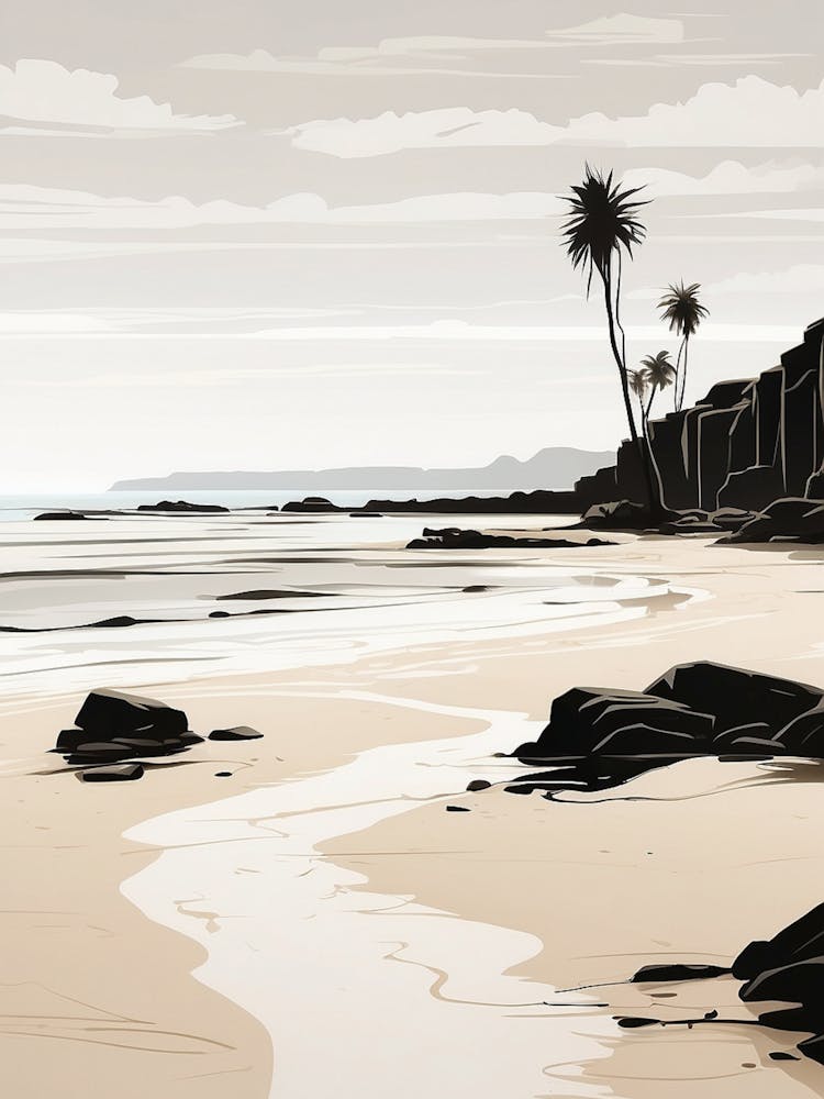 Palm Trees On The Beach