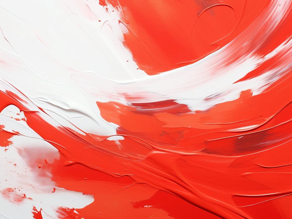 Abstract Red and White