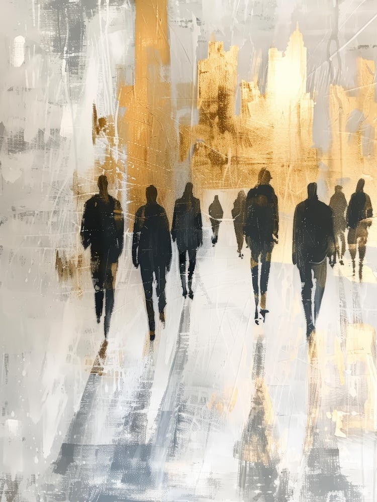 People Walking In The City