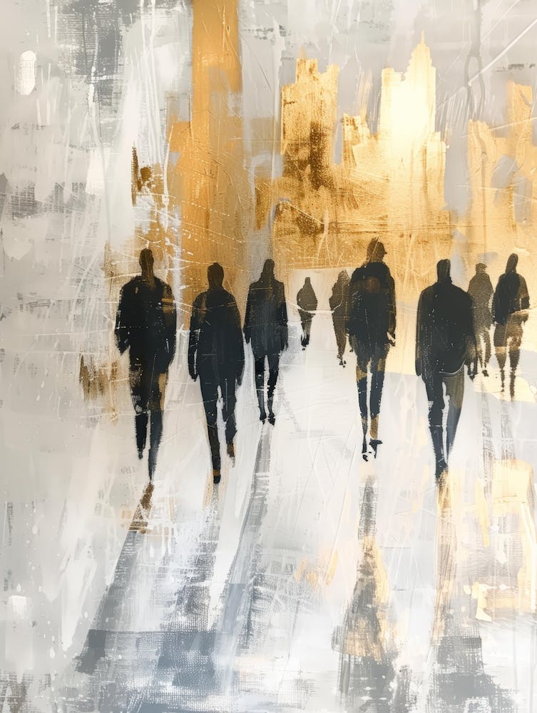 People Walking In The City