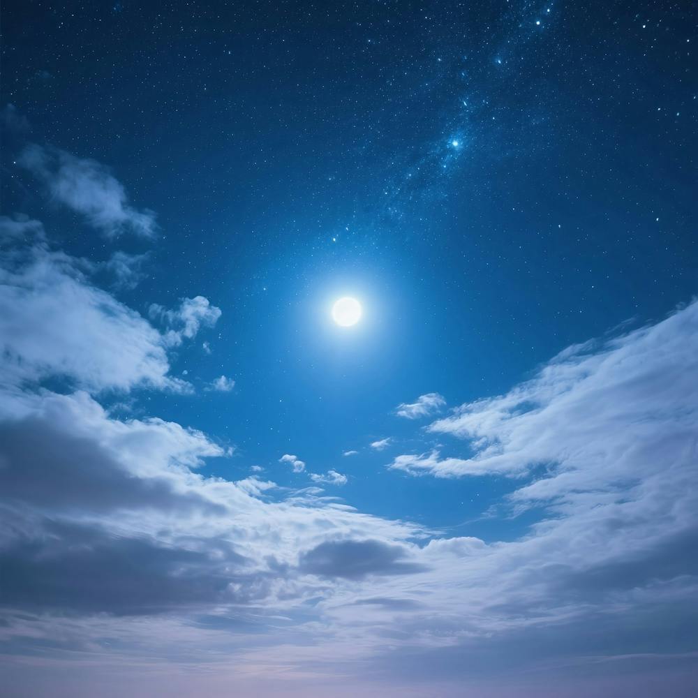 Moon And Stars In The Sky 1