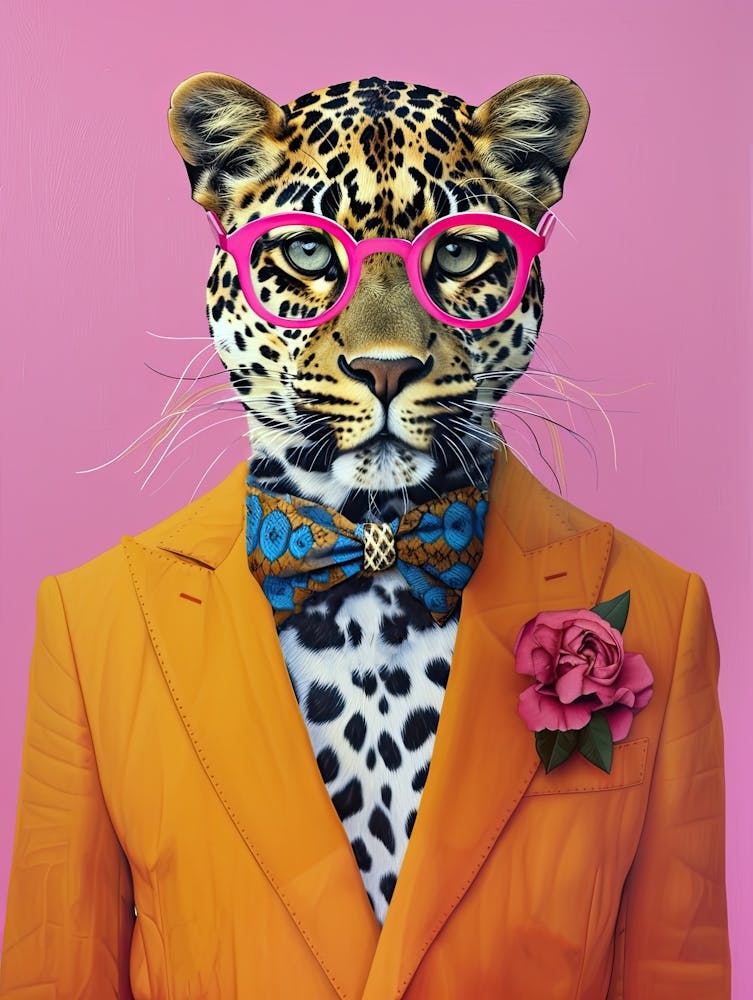 Leopard in Pink