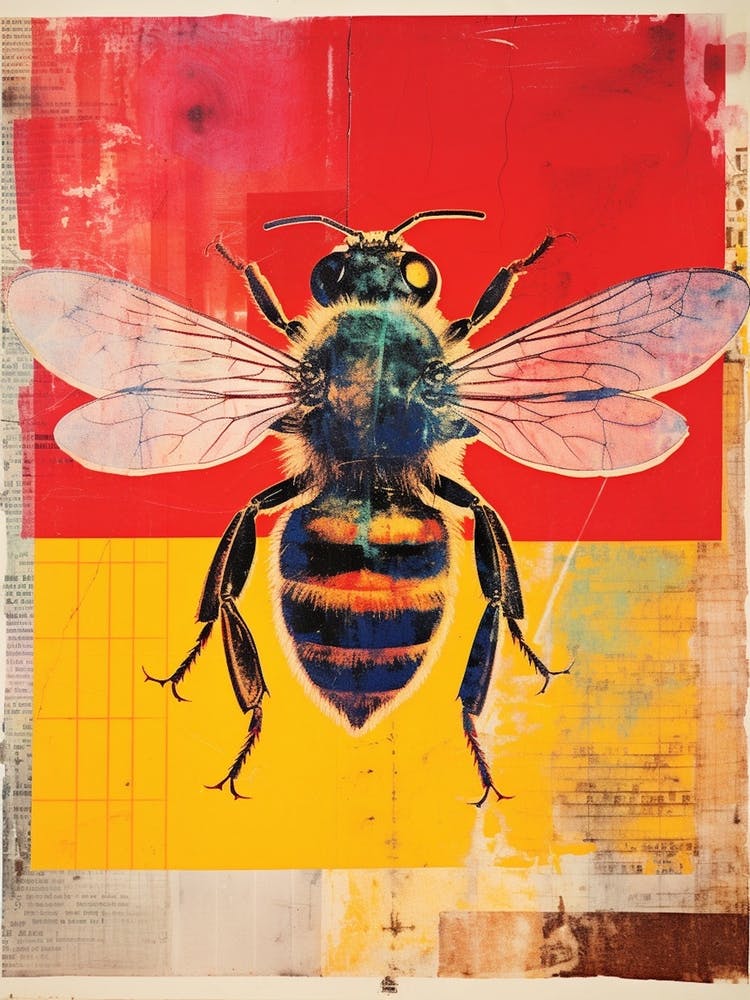 Bienen-Collage inspiriert 3