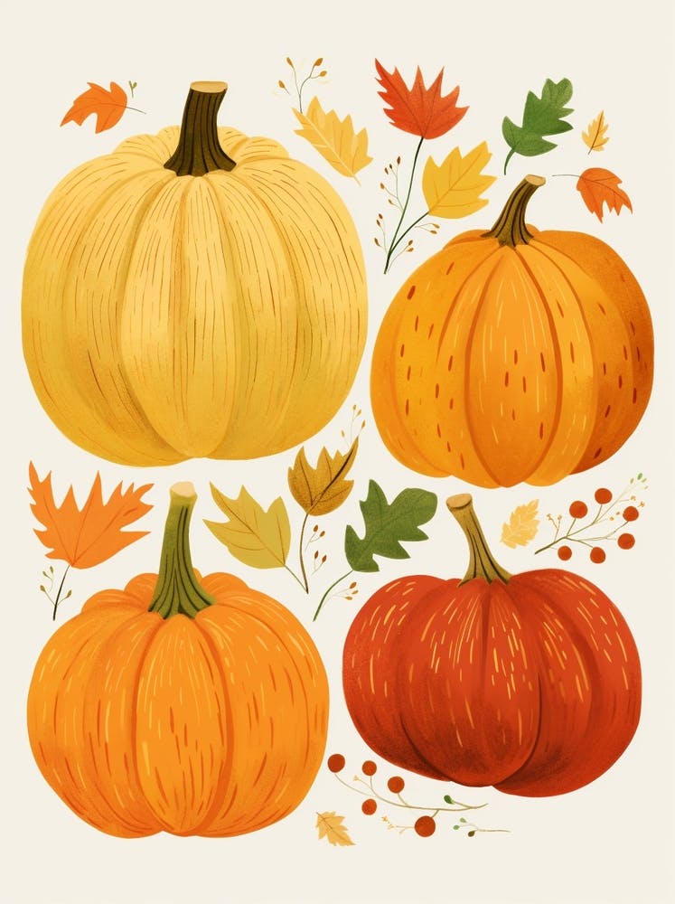 Cute Pumpkin Illustration 1