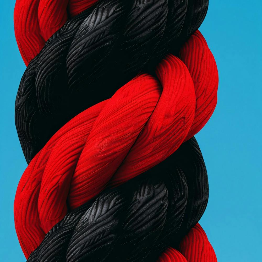 Black And Red Rope