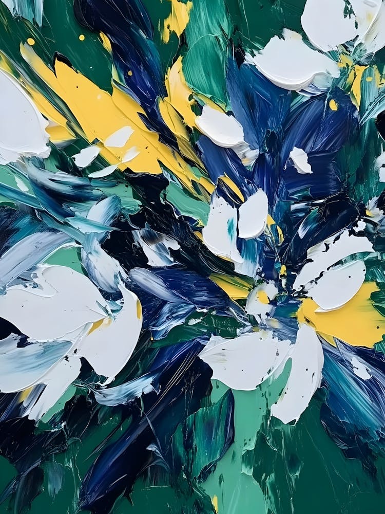 Abstract Flower Painting