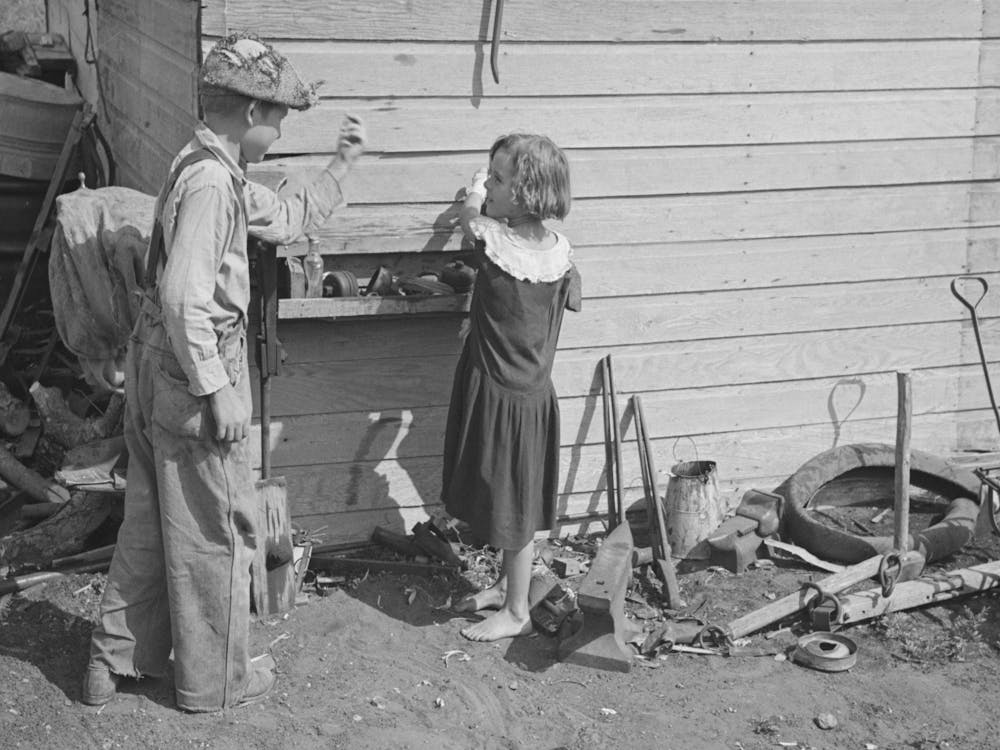 Children Of William Huravitch, Williams County, North Dakota By Russell Lee
