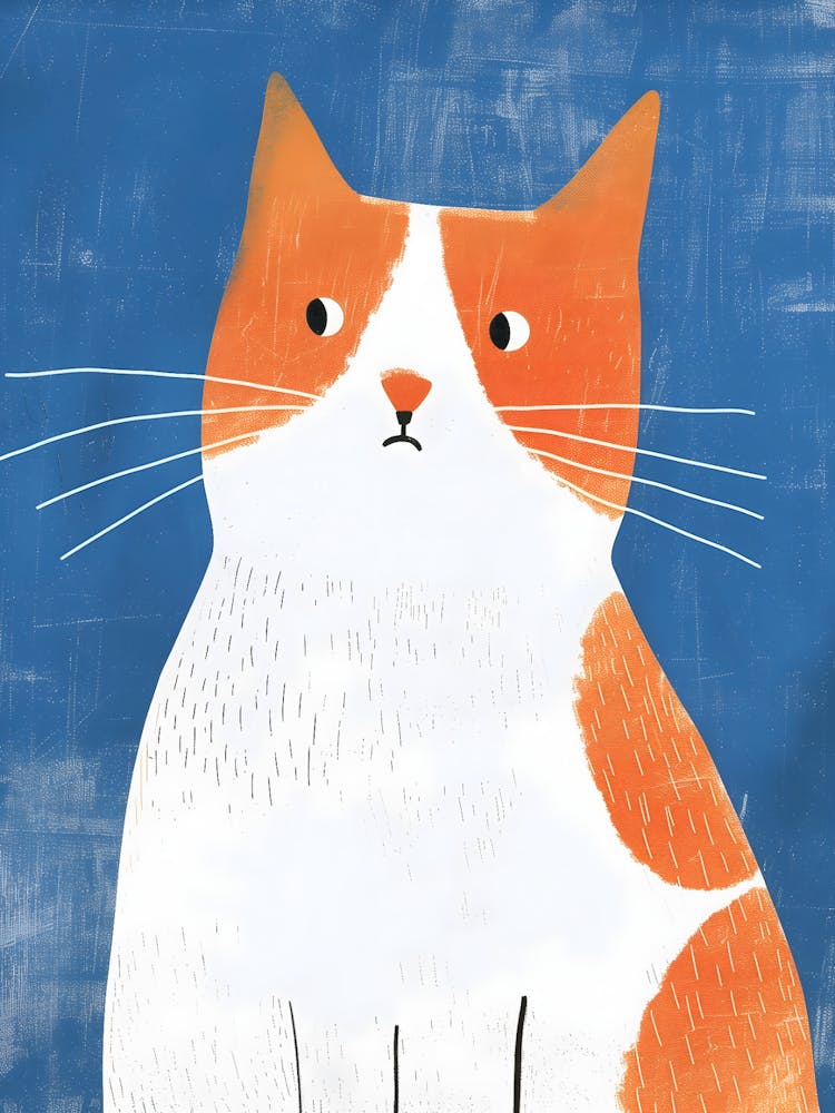 Orange And White Cat