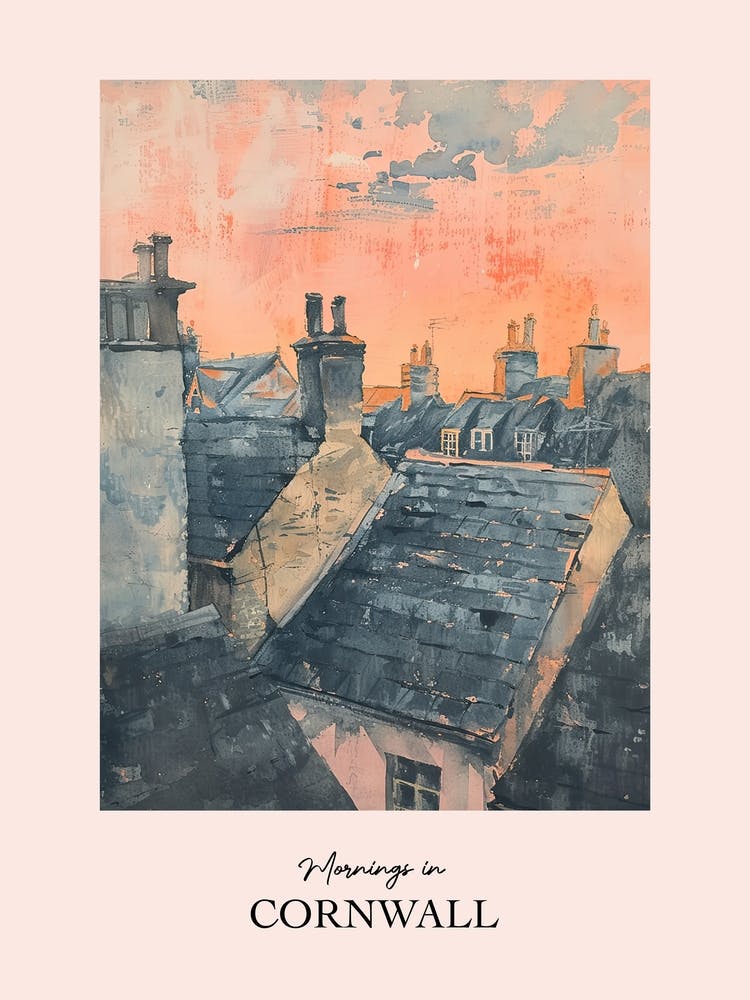 Mornings In Cornwall Rooftops Morning Skyline 1