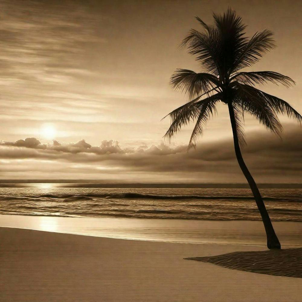 Palm Tree At Sunset 1