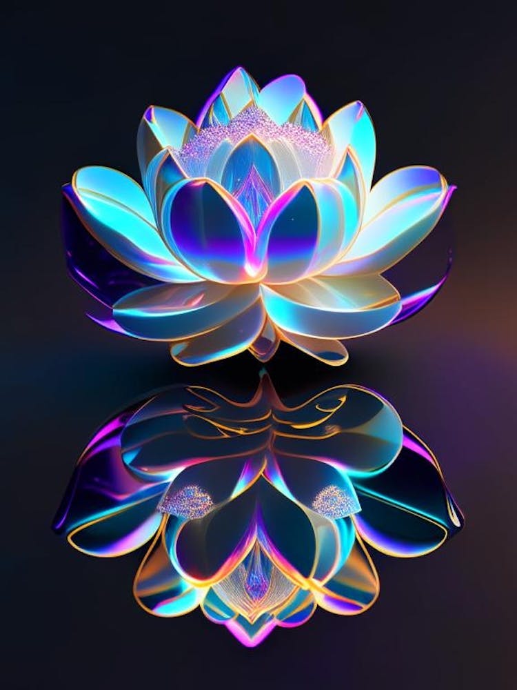 Double Lotus Holographic 1