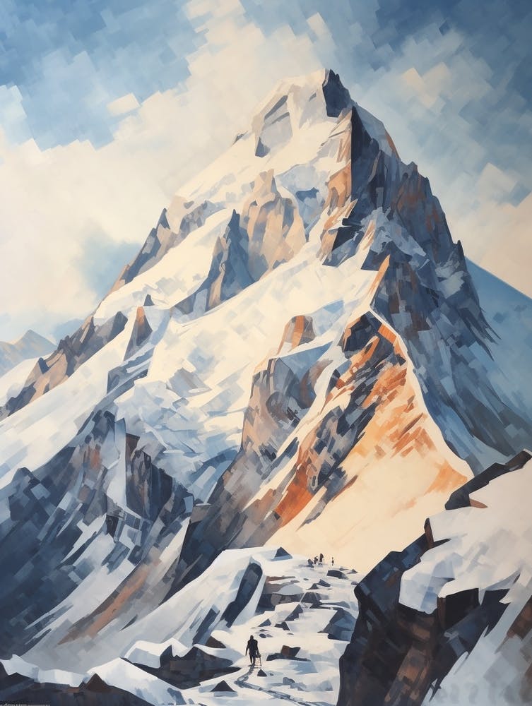 Mount Silverthrone Canada 1 Mountain Painting