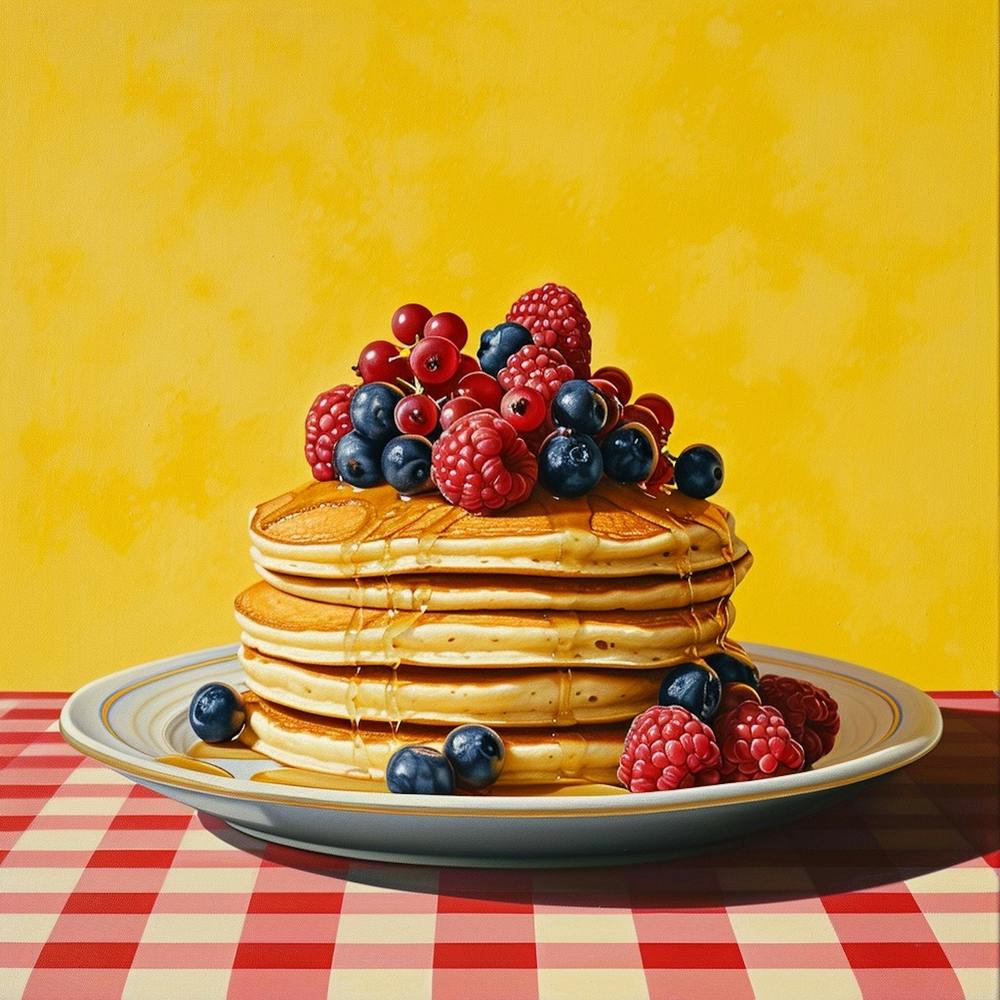 Pancake Stack Reds Checkerboard 1