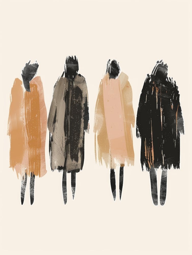 Three Women In Coats