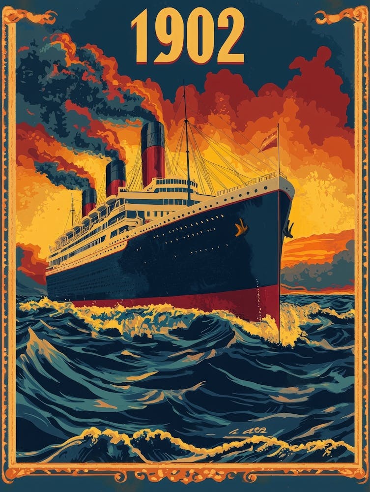Aihrgdesign A Vintage Travel Poster Of A Grand Ocean Liner Cr 178cf678 17d6 4716 912e 1583dca501a6 0