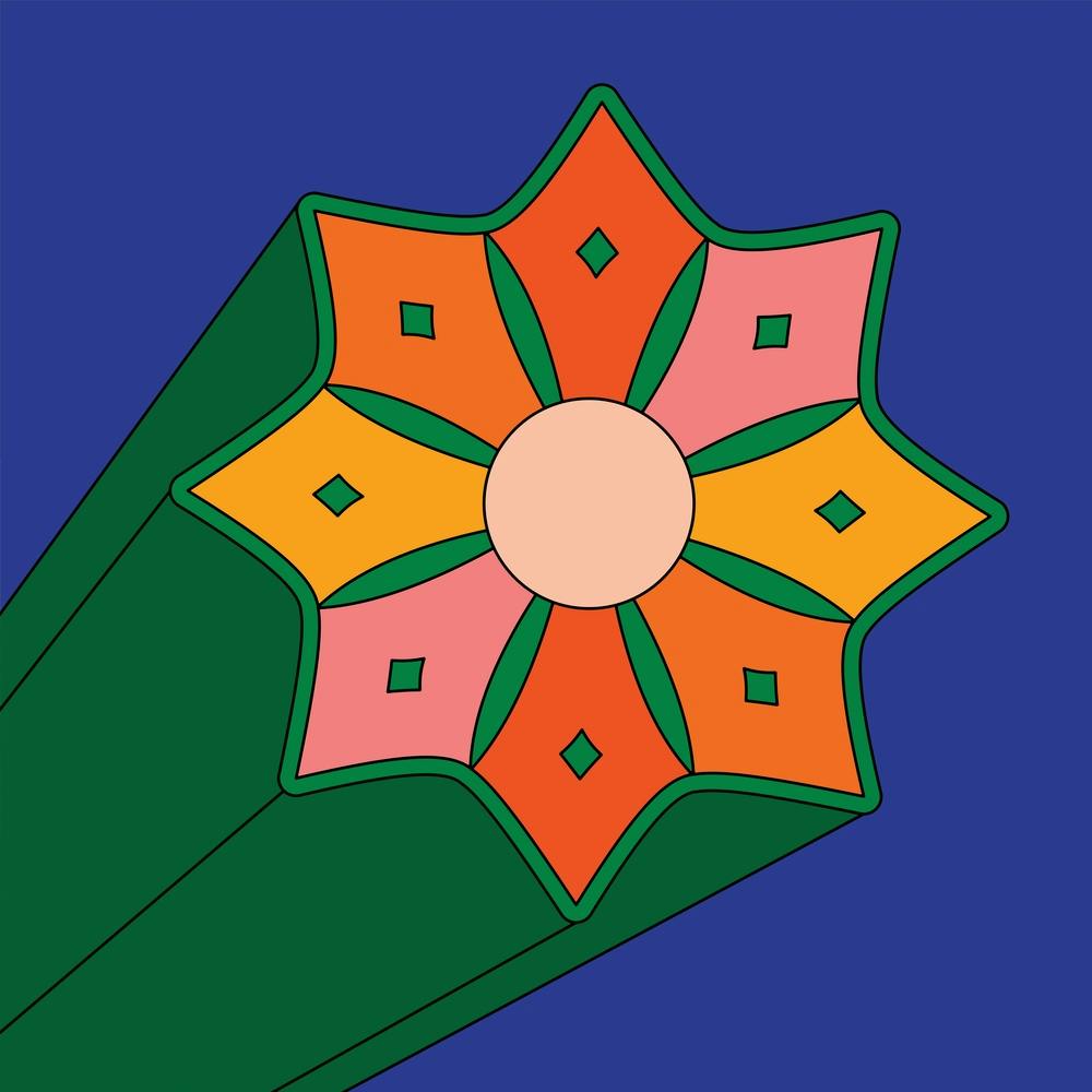 Summer Starburst Square