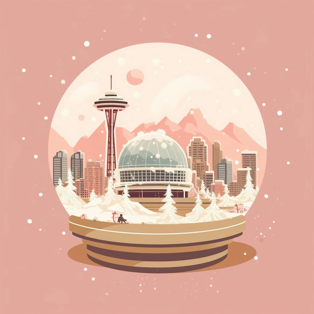 Vancouver Canada 1 Snowglobe