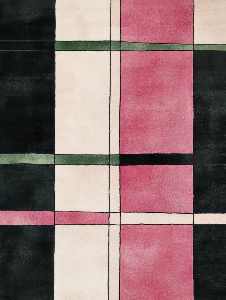 Pink And Black Squares 1