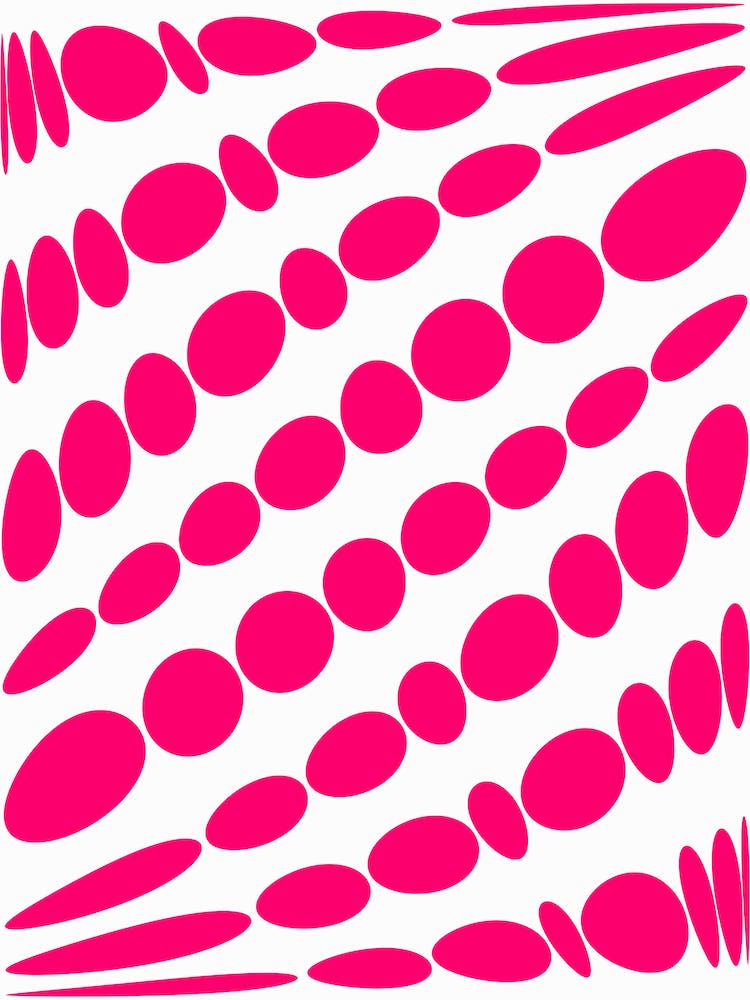 Pink Circles Pop Minimal Graphic Abstract