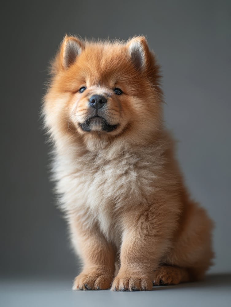 Chow Chow.Generated AI. Wall 3