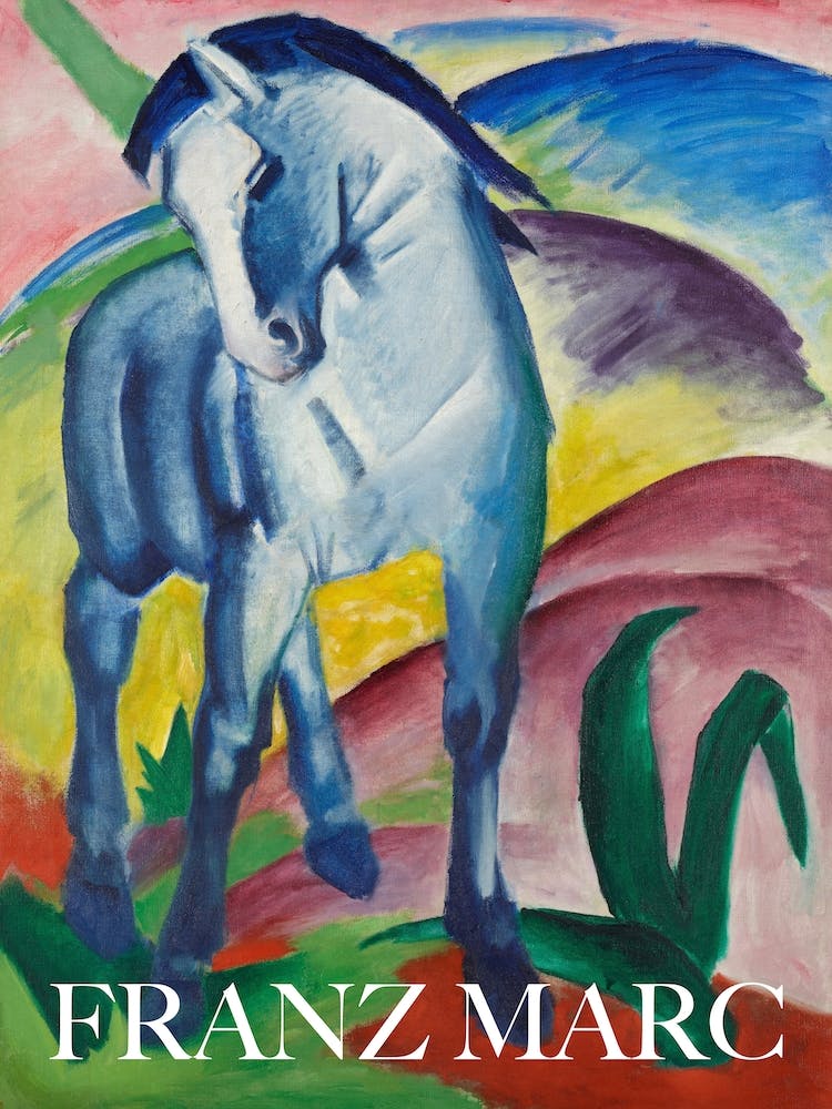 Franz Marc  Painting Blue Horse I Poster Painting