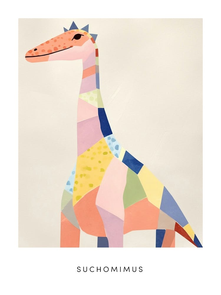 Nursery Dinosaur Art Suchomimus Poster