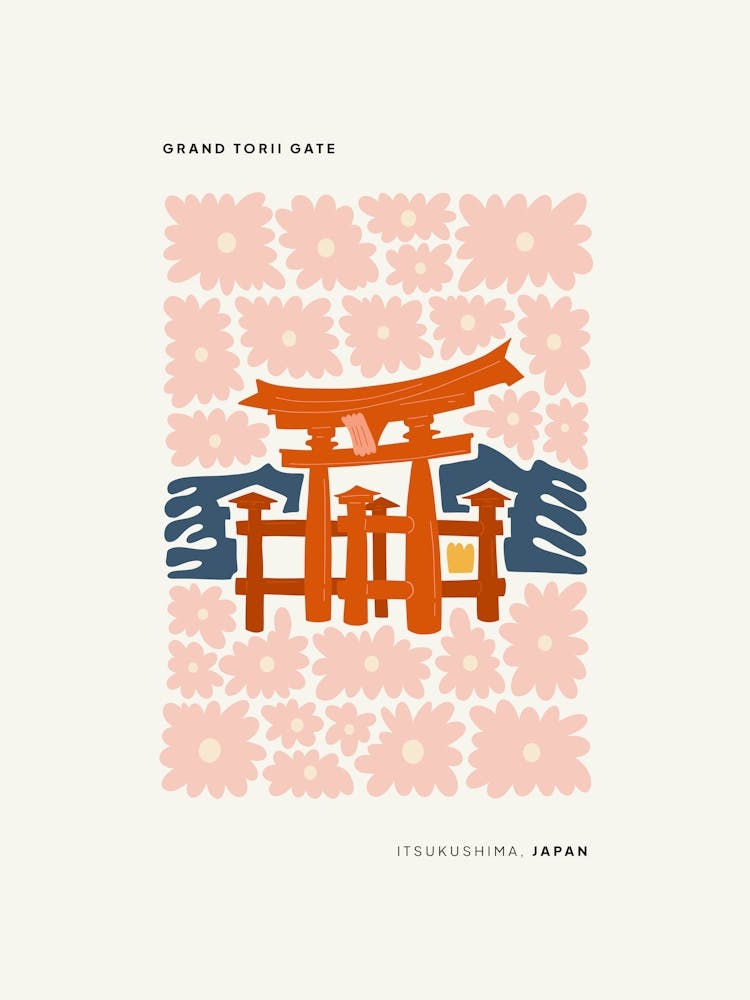 Travel Itsukushima Japan Floral Abstract Gallery