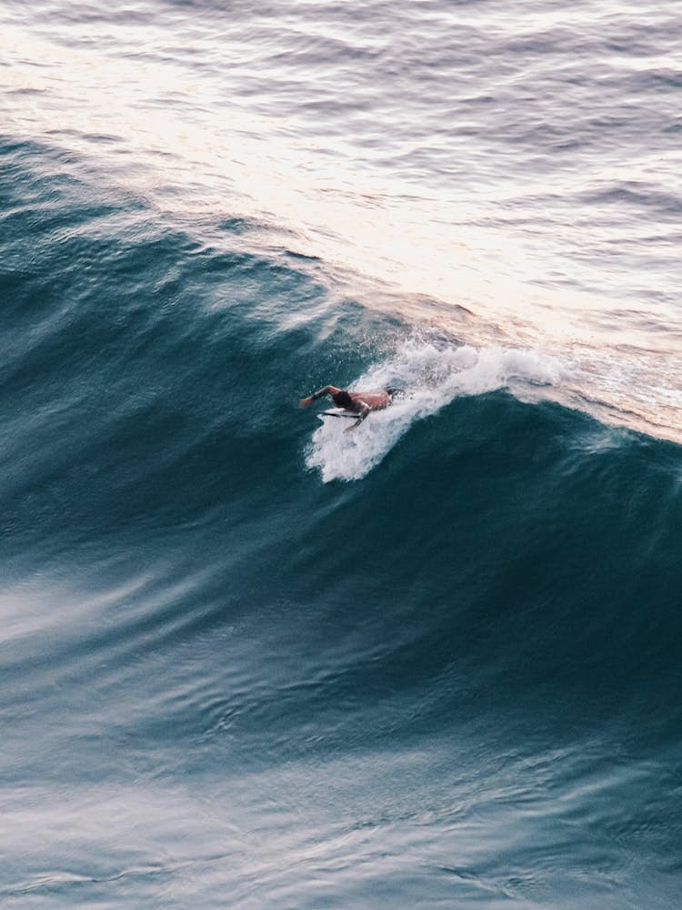 Surfer Drone Photography