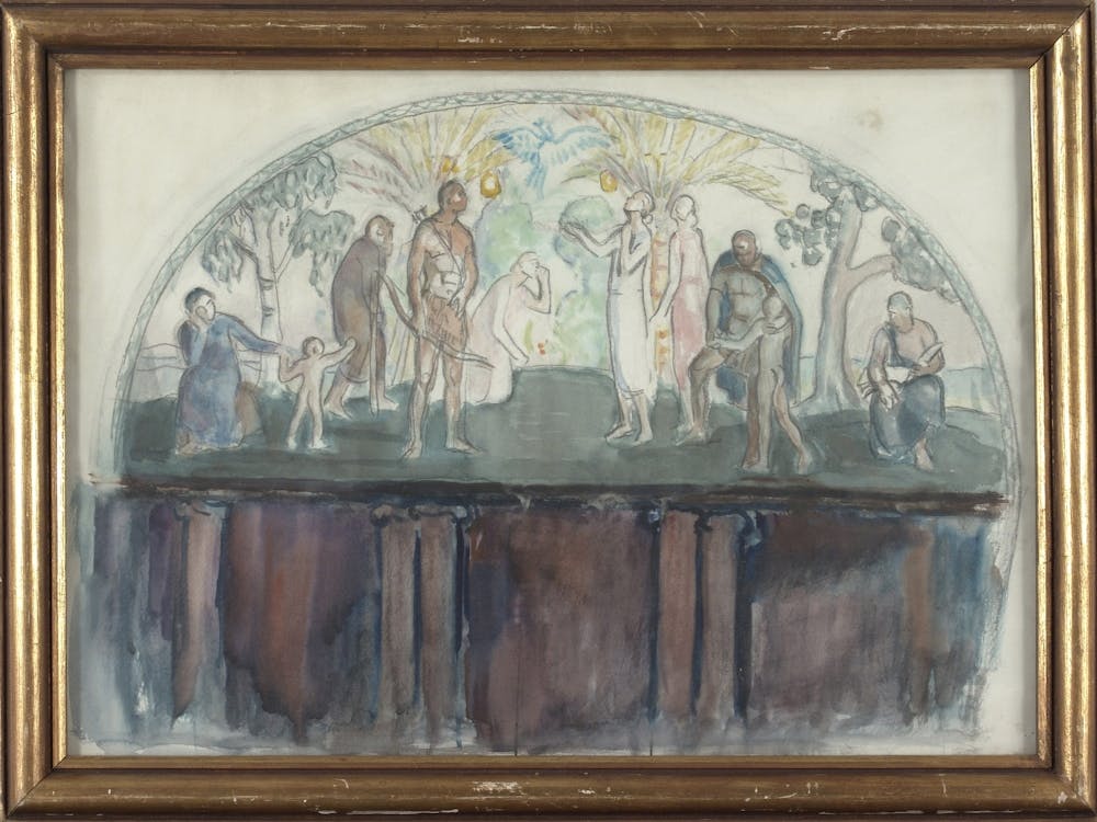 Bird Of Paradise, Study, 1925, By Magnus Enckell