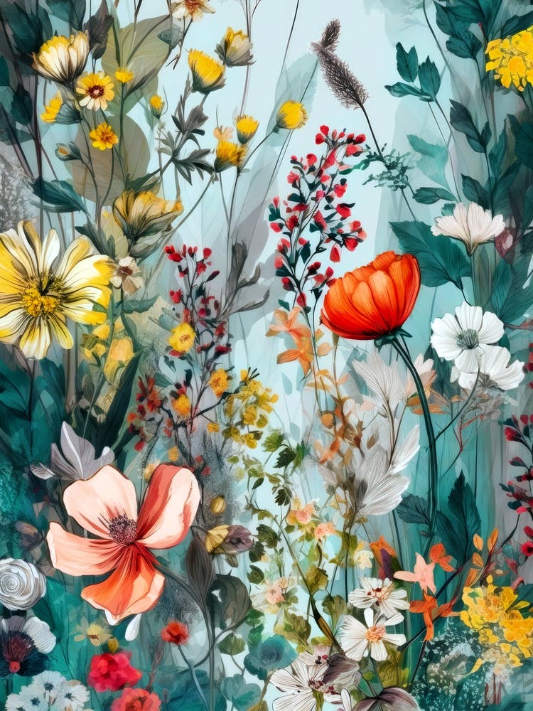 Meadow nature flora flowers