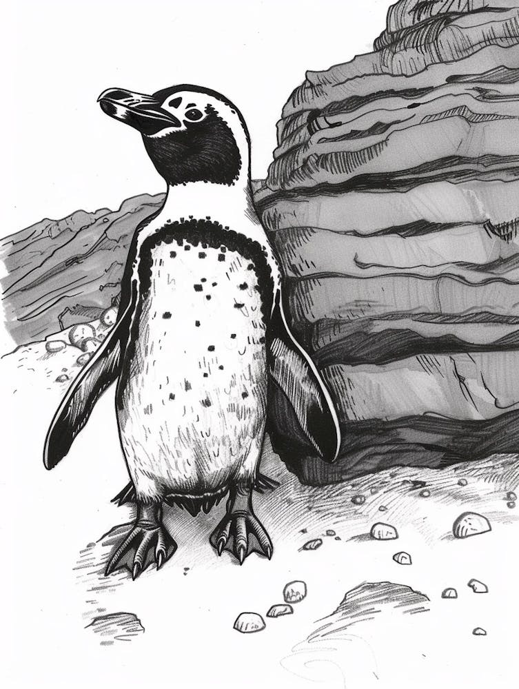African Penguin Exploring 2