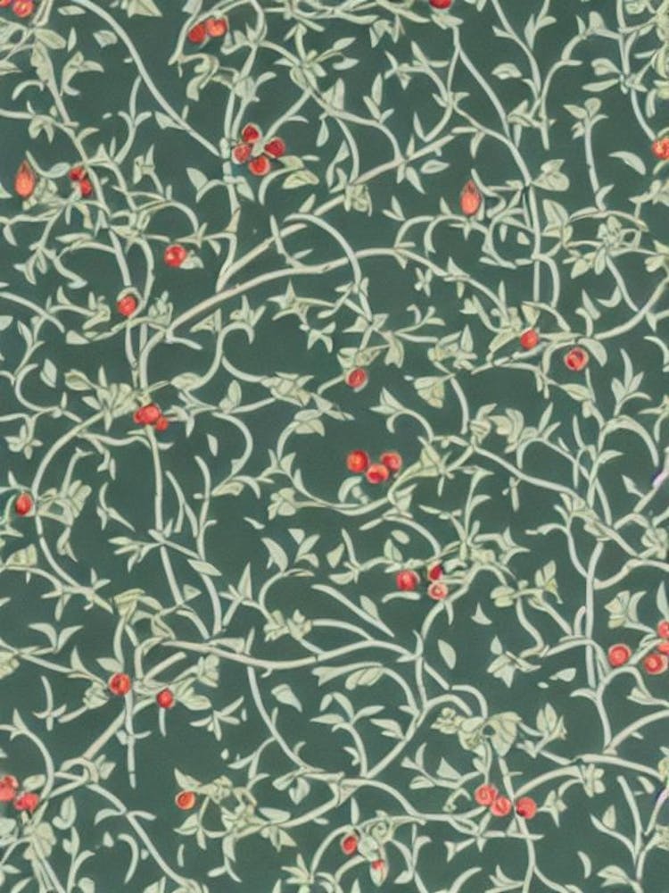 Hawthorn 2 tree Vintage Botanical