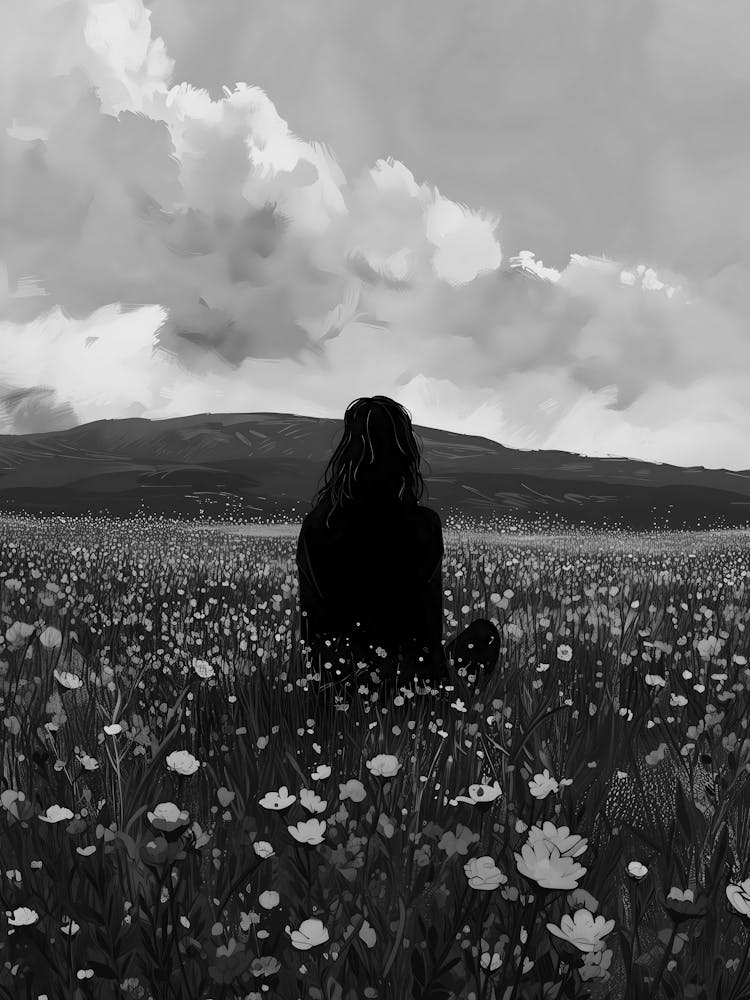 Girl In A Field 2
