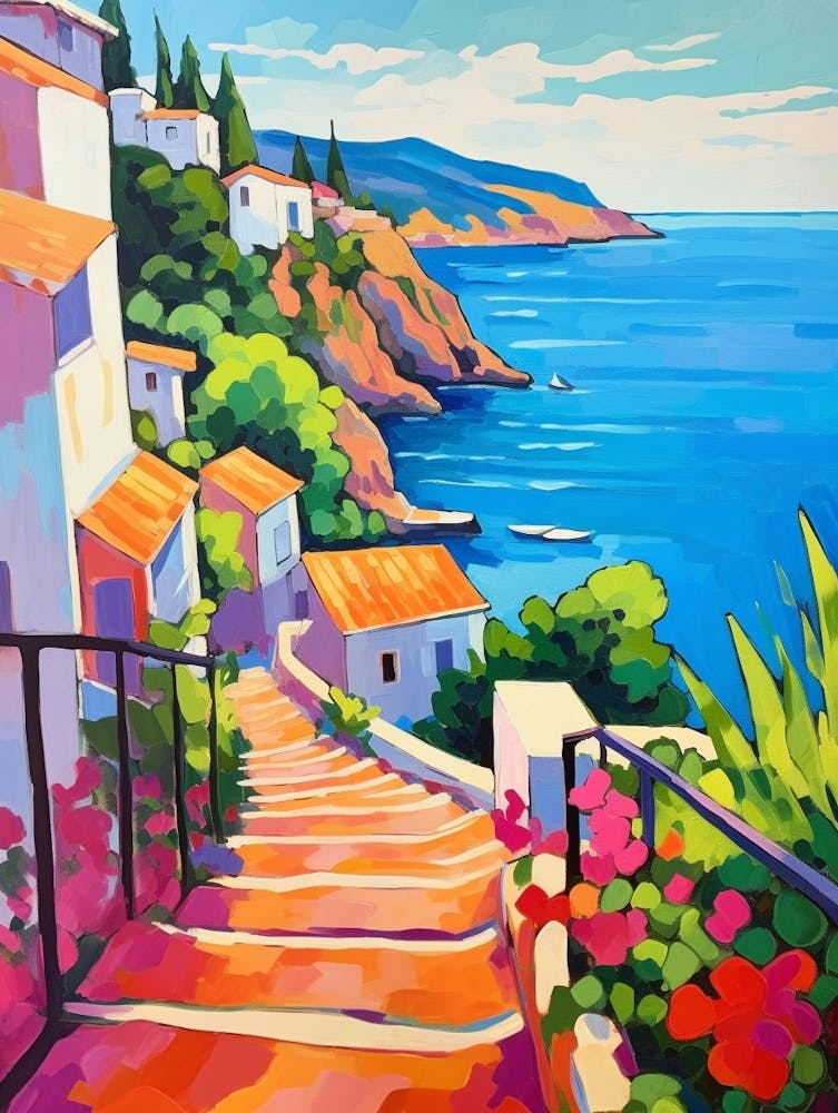 Budva Montenegro 4 Fauvist Painting