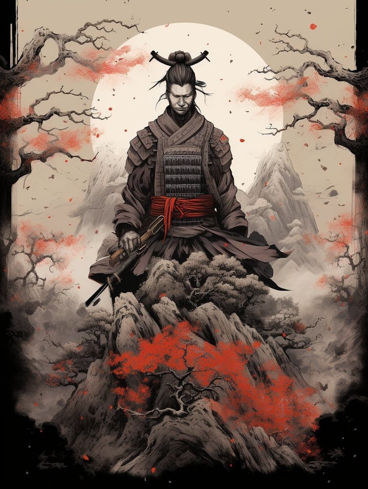 Japanese Samurai Illustration 21