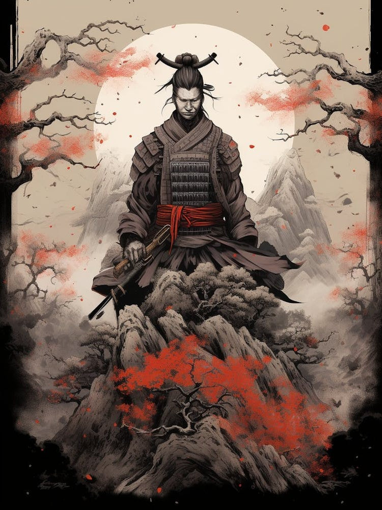 Japanese Samurai Illustration 21