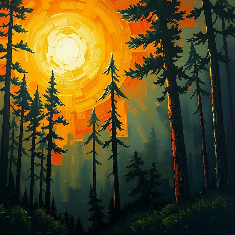 Sunset In The Forest 11