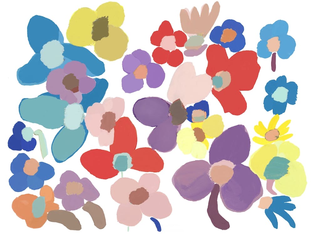 Malbuch Blumen 1