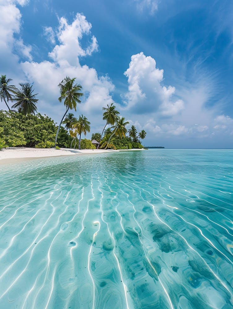 Plage Tropicale Aux Maldives