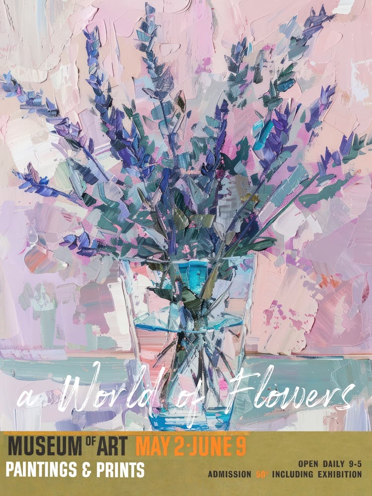 A World Of Flowers, Van Gogh Exhibition Lavender 3