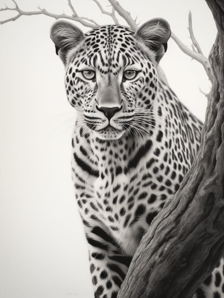 African Leopard Realism Portrait 3