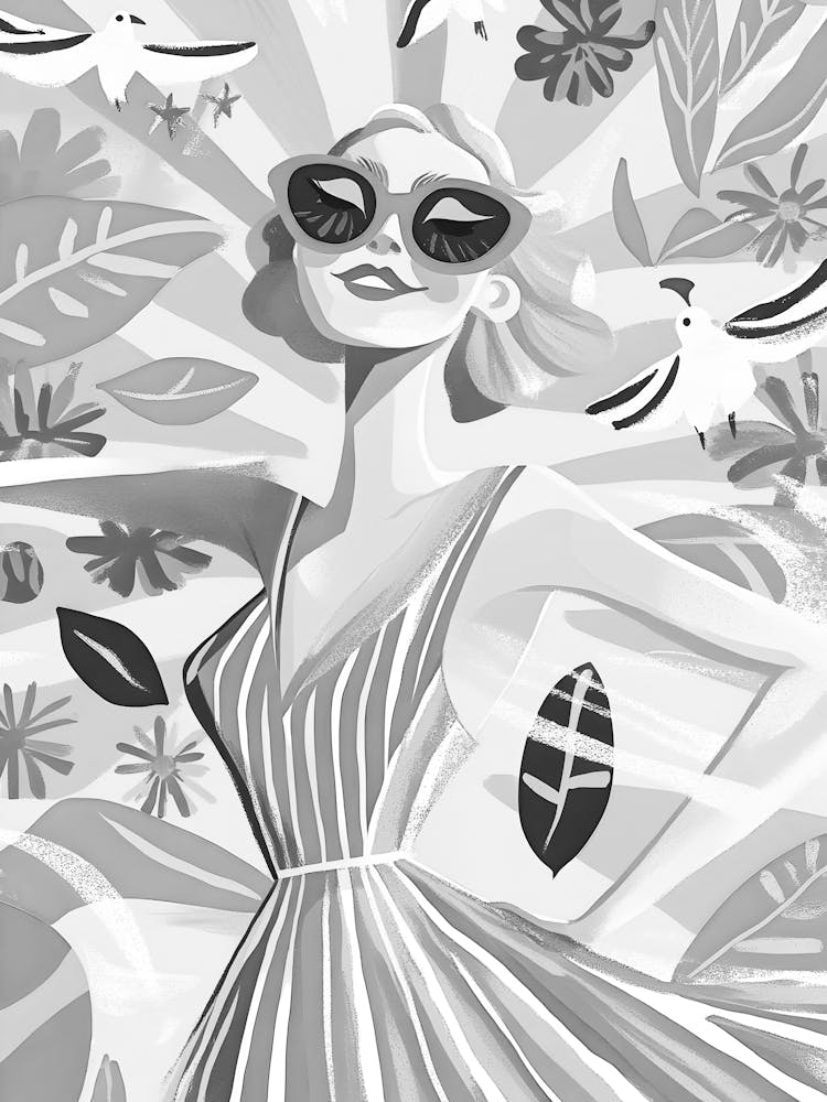 Black And White Illustration 14