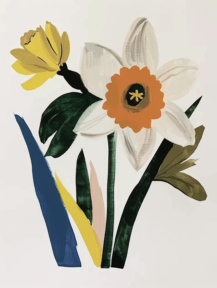 Painted Florals Daffodil 3