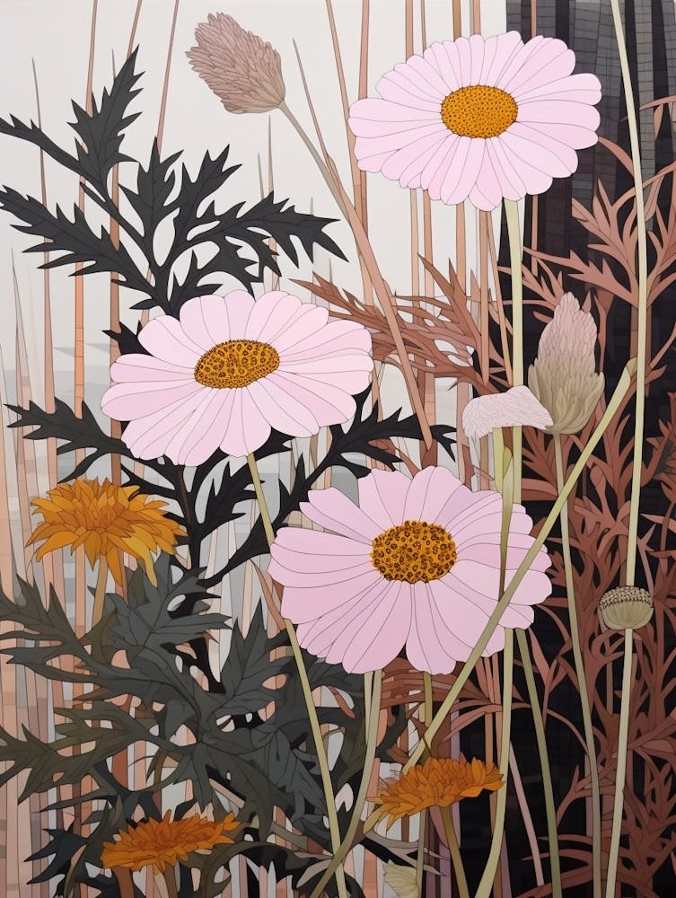 Blumenillustration Schmuckkörbchen 3