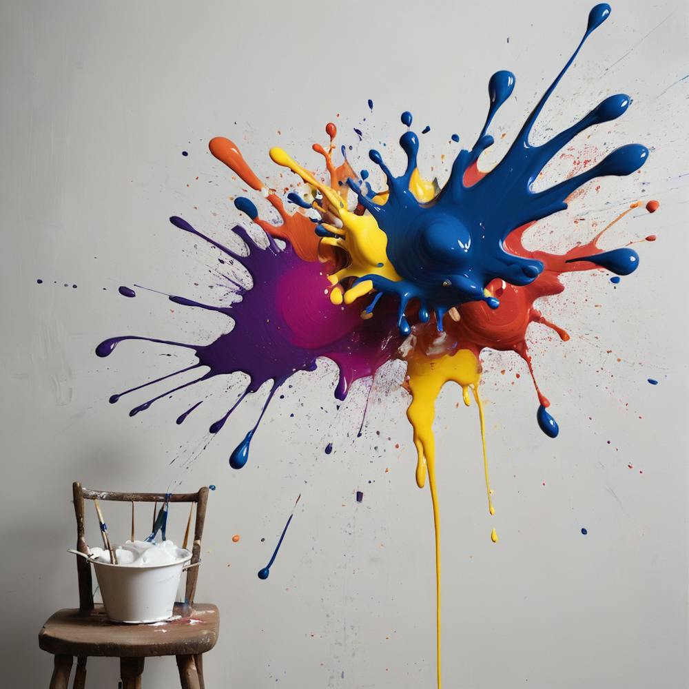 Éclaboussure de Peinture Sticker Mural