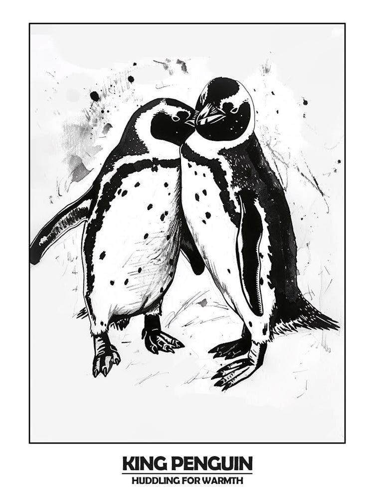 Penguin Huddling For Warmth Poster 9